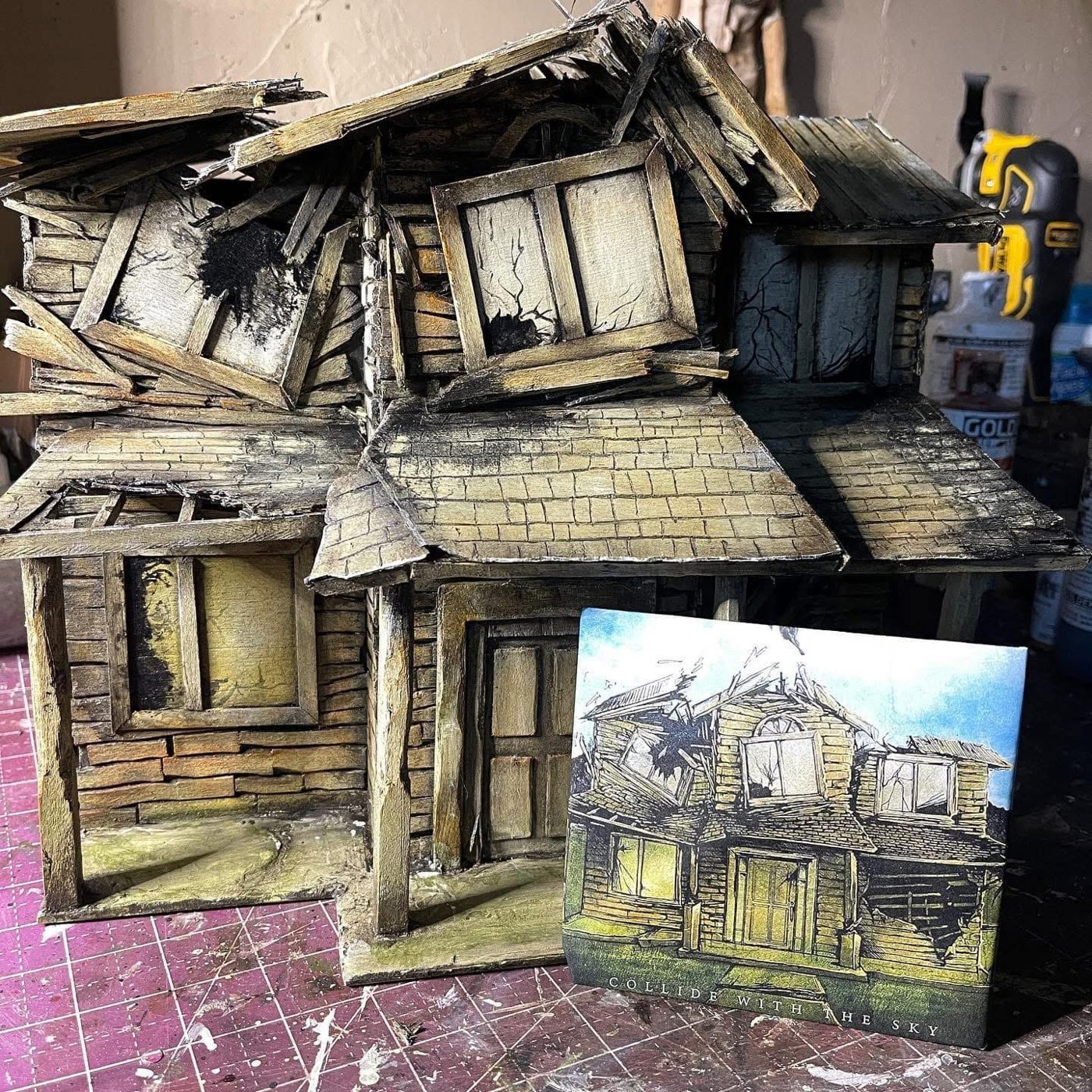 Collapsing abandoned miniature house